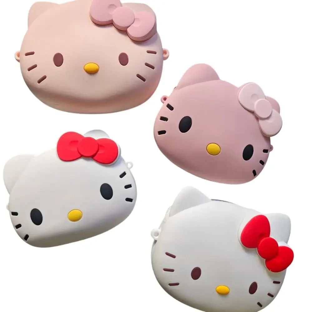 Hello Kitty Silicone Crossbody Bag Coin Purse Detachable Lanyard Small NWT
